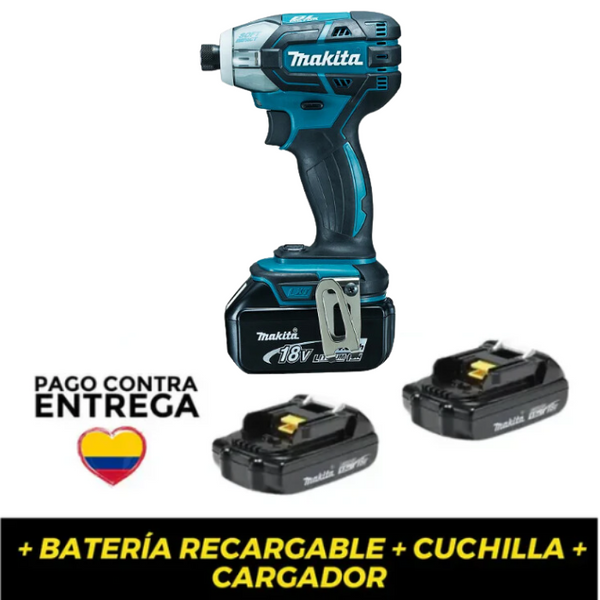 Taladro Inalámbrico y Destornillador Makita™ + 2 Baterías 18v Recargable + REGALOS EXCLUSIVOS