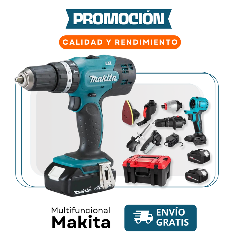 Taladro Makita Destornillador 10 en 1 ÚLTIMAS UNIDADES + REGALO EXCLUSIVO